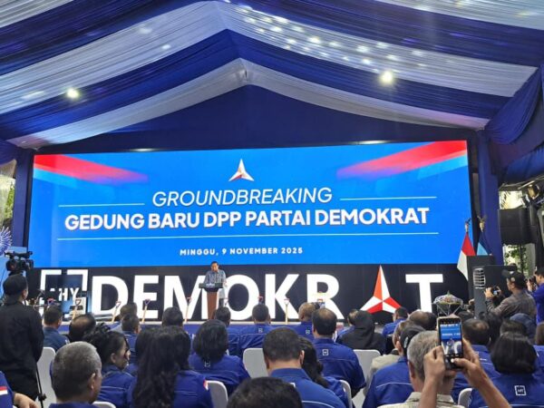 Hadir pada acara Groundbreaking & Pemasangan Tiang Pancang Pembangunan Gedung Baru DPP Partai Demokrat